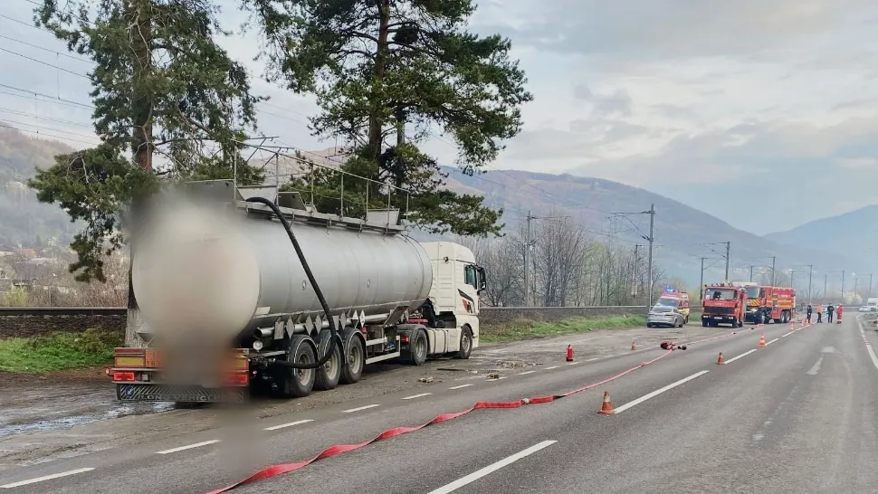 Incident CHIMIC, în Comarnic: scurgeri de acid sulfuric dintr-o cisternă. Persoanele din zonă, evacuate - a fost emis un mesaj Ro-Alert