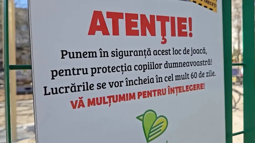 Totul verde și igienizat în locurile de joacă pentru copii 