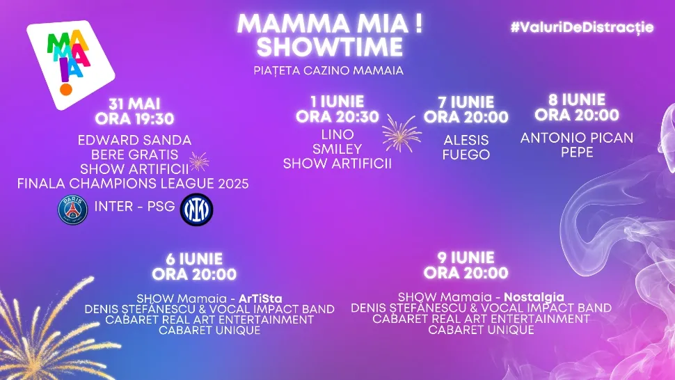 Startul verii se dă la Mamaia cu „Valuri de Distracție”! Concerte în aer liber și artiști de top în Piațeta Cazino