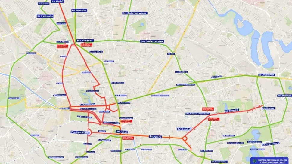 Atenție, șoferi! Restricții majore de trafic în Capitală în weekendul 9–11 mai