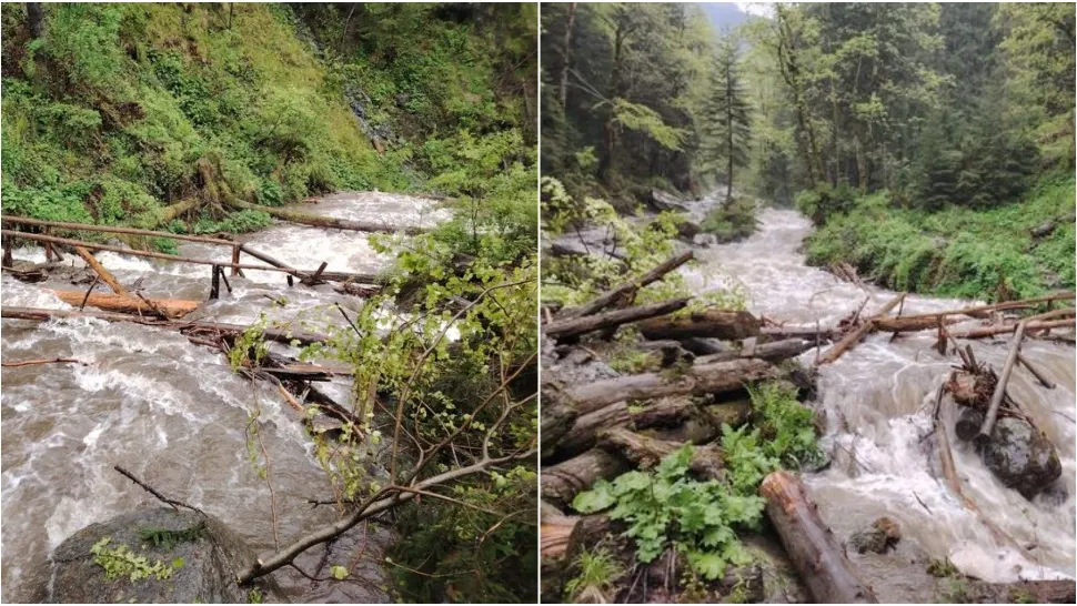 Județul Brașov, măturat de ploile torențiale. Mai multe căi de acces și podețe au fost distruse. Recomandările salvamontiștilor 