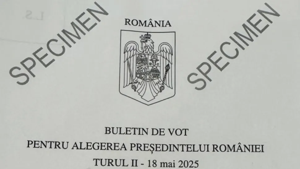Cum arată buletinul de vot pentru alegerile prezidențiale. BEC a validat documentul și a prezentat un specimen - FOTO 