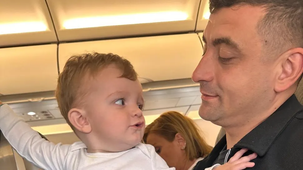 George Simion, mesaj emoționat alături de fiul său, de 1 iunie: Să ne trăiască copiii!