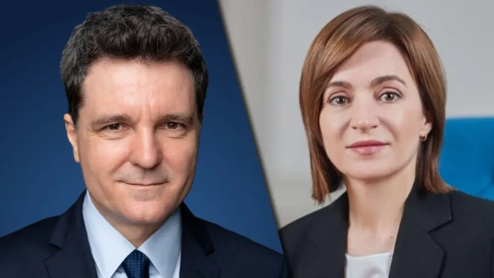 Nicușor Dan, prima vizită oficială în Republica Moldova chiar în ziua protestelor
