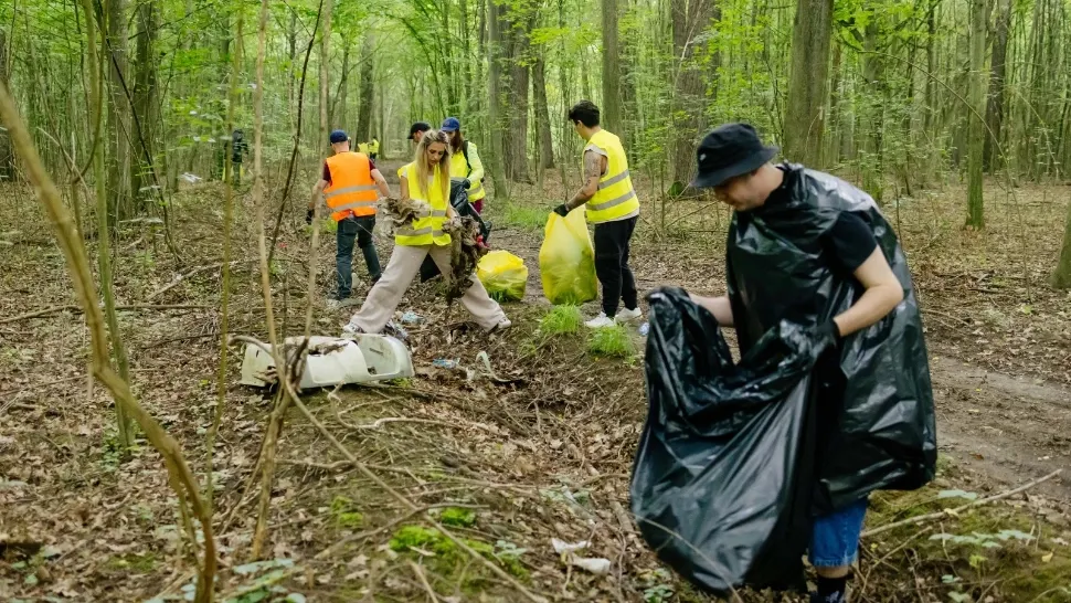 Gesturi simple care contează pentru un viitor mai bun. Peste 15 tone de deșeuri colectate în cadrul campaniei de ecologizare a BAT România în pădurea Plopeni, județul Prahova