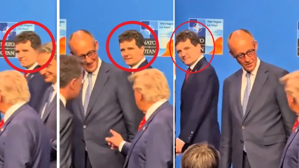 Nicușor Dan, secvențe hilare la summitul NATO. L-a pândit pe Donald Trump, sperând să fie băgat în seamă - VIDEO