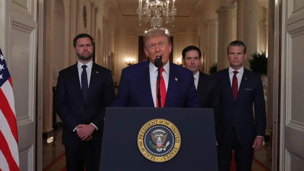 Donald Trump, într-un discurs televizat, după atacurile SUA: Bătăuşul din Orientul Mijlociu trebuie să facă pace acum - VIDEO