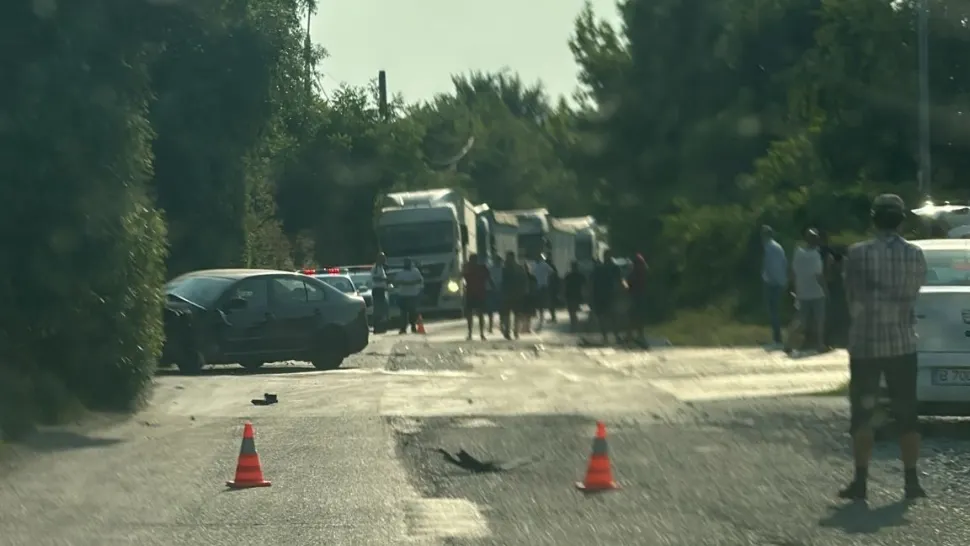 Accident rutier în Giurgiu: coliziune între 2 mașini. Victima este o femeie