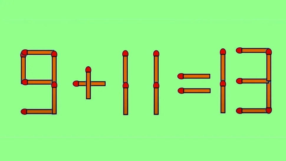 Test IQ la început de săptămână! Doar persoanele inteligente pot corecta 9 + 11 = 13