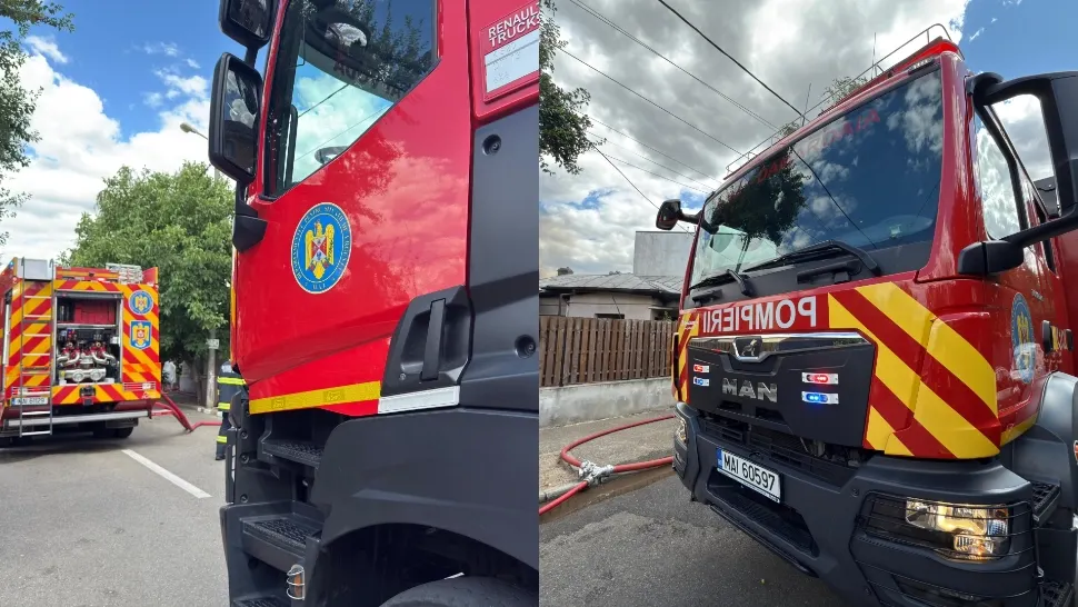 Incendiu de proporții în București! Mai multe locuințe și anexele acestora, în flăcări. Șase persoane au avut nevoie de îngrijiri medicale