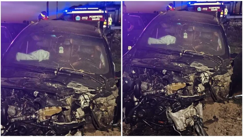 Accident grav în Neamț! Tânăr rănit după ce mașina sa a fost acroșată de un tren
