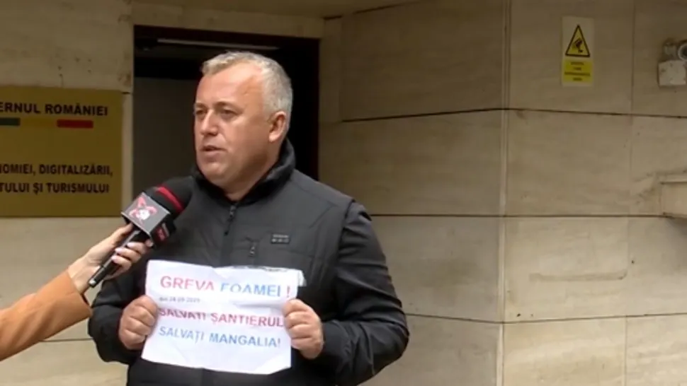 Sindicalist în greva foamei la ușa ministrului rezist al Economiei: "Fac un apel disperat pentru că suntem într-o situație disperată"
