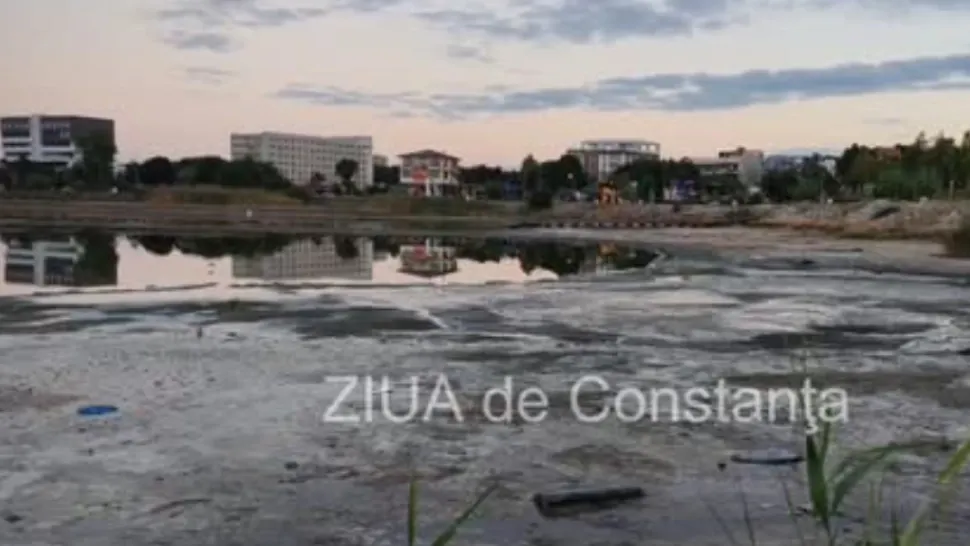 Peisaj dezolant la Techirgiol: cât de mult a SECAT lacul. Imagini halucinante