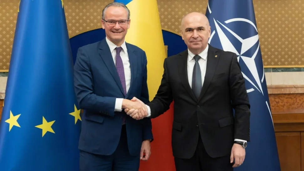 Premierul Ilie Bolojan a avut o întrevedere cu ministrul de stat german pentru Europa, Gunther Krichbaum. Pe agendă, susținerea militară a Flancului de Est