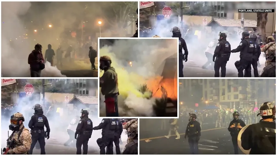 Proteste masive în Statele Unite ale Americii. Membrii ANTIFA, declarați teroriști de Donald Trump, scene violente 