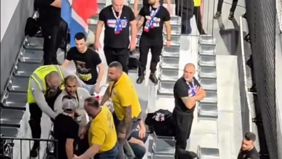 Scandal pe terenul de fotbal: suporteri acuzați că au fost bătuți și sechestrați de agenții de pază