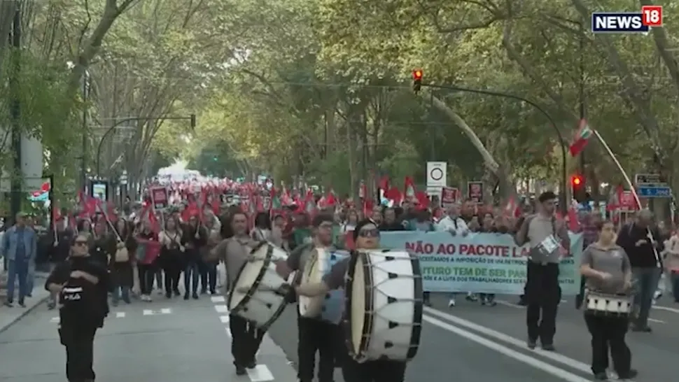 Proteste uriașe în Portugalia împotriva măsurilor de austeritate: sute de mii de oameni au ieșit în stradă - VIDEO