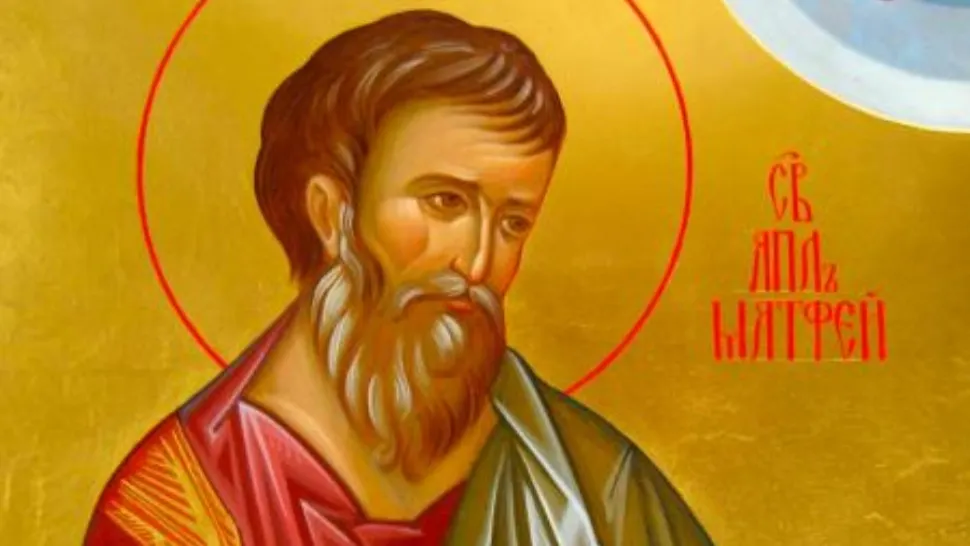 Sărbătoare mare, 16 noiembrie. Sfântul Apostol și Evanghelist Matei, unul dintre cei doisprezece Apostoli aleși de Hristos
