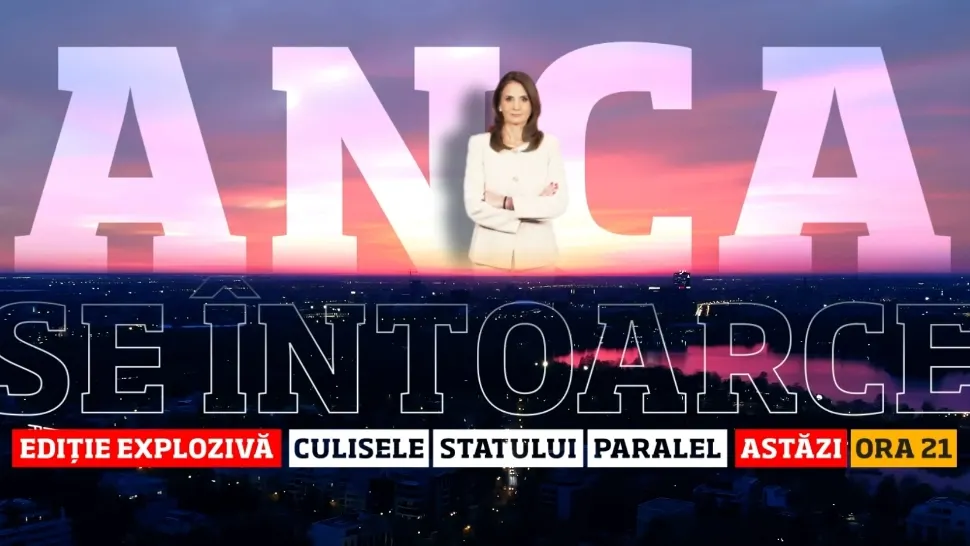Anca Alexandrescu continuă lupta suveraniștilor. Jurnalista revine astăzi la "Culisele Statului Paralel"