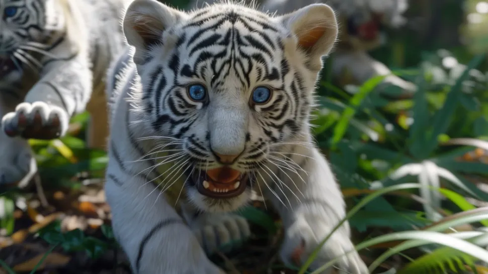Scandal la Zoo Craiova. Un pui de tigru bengalez alb, ucis de gunoaiele lăsate de vizitatori