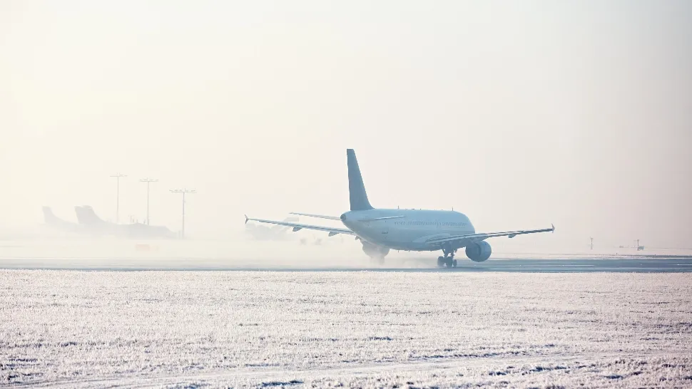 Trafic aerian în condiții de iarnă pe aeroporturile din București, fără perturbări. Anunțul CNAB