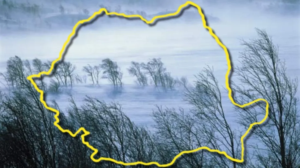 ANM a emis avertizări de viscol, polei și vânt puternic până pe 26 februarie. HARTA zonelor vizate