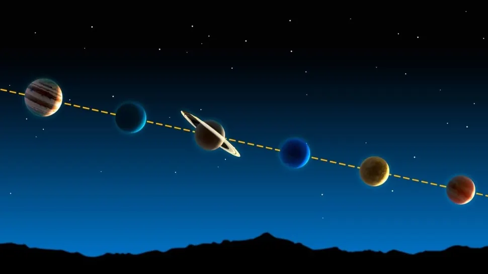 Tot ce trebuie să știi despre alinierea planetelor care are loc sâmbătă seară. La ce oră se vede cel mai bine, cât durează, cum faci poze