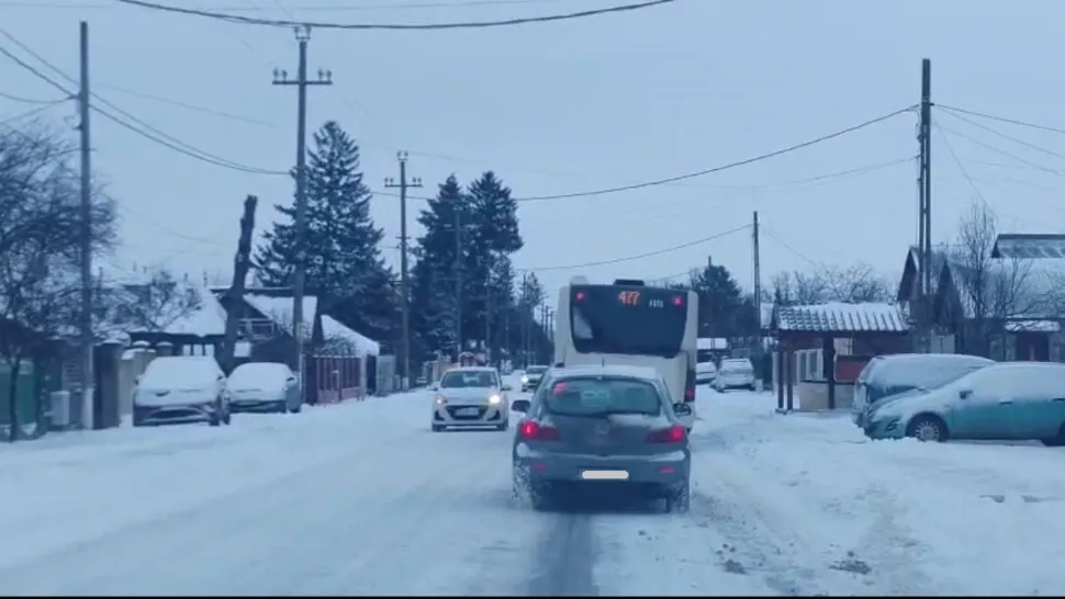 Ninsori extreme în România. Capitala, îngropată în zăpadă. Frigul se menține: temperaturi de până la -15 grade