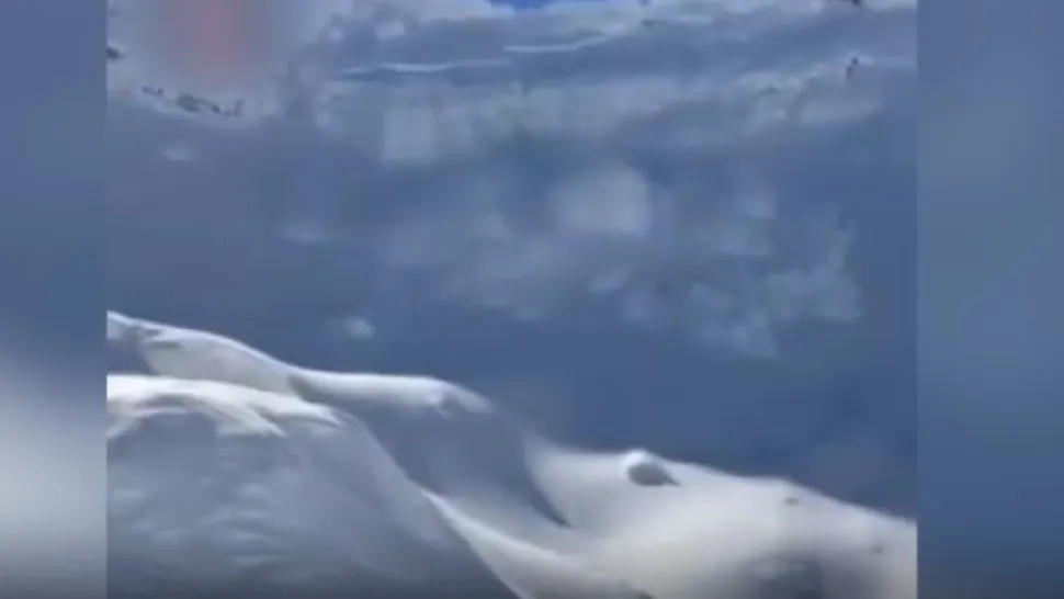 Avalanșă la Bâlea Lac. Turiștii au filmat momentul