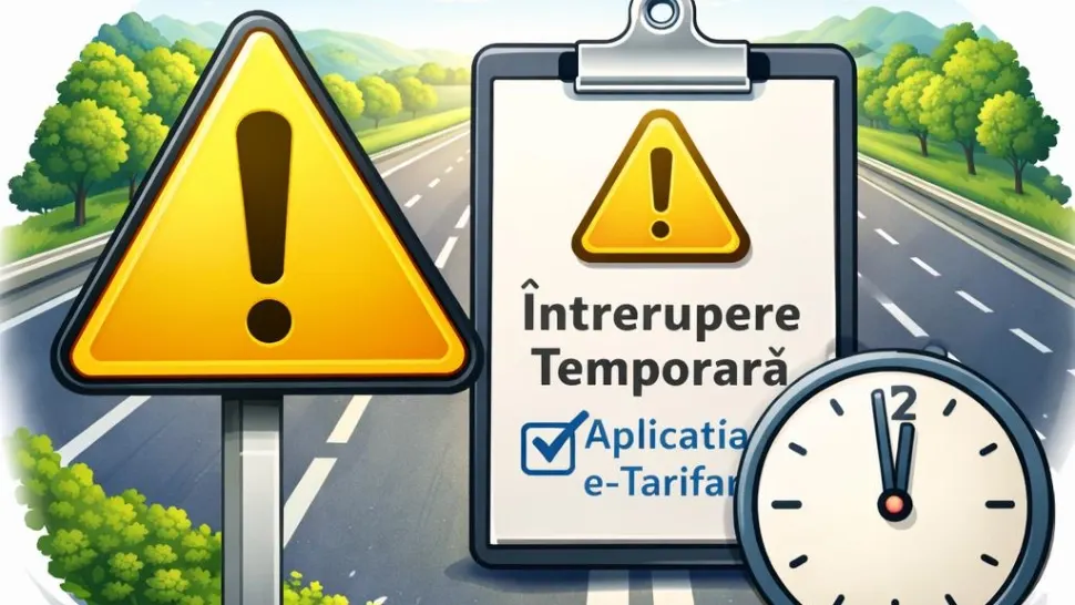 CNAIR: Întrerupere temporară a aplicației e-Tarifare pentru lucrări de mentenanță