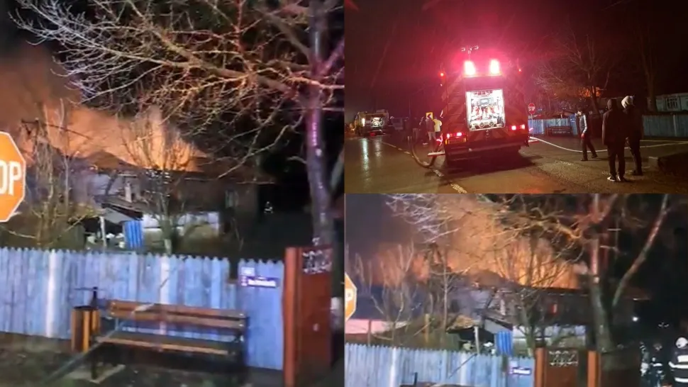 Incendiu devastator în județul Iași. Un copil de numai trei ani a ajuns cu arsuri grave la spital