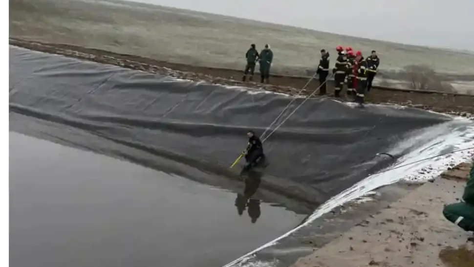 Un bărbat a murit după ce a căzut într-un lac artificial din județul Alba. Medicii nu au mai putut face nimic - VIDEO
