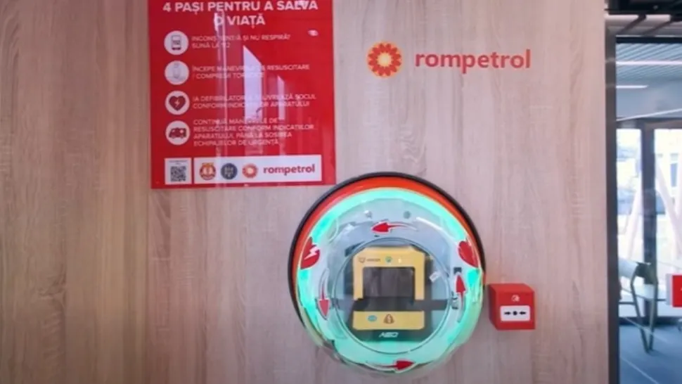 Bărbat în stop cardio-respirator, salvat cu un defibrilator instalat într-o benzinărie din Capitală