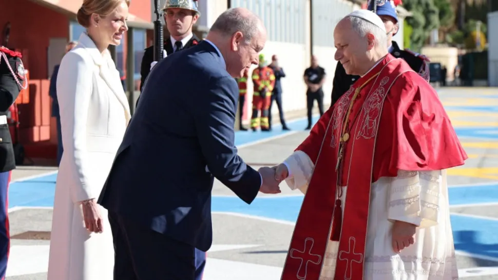 Papa Leon al XIV-lea, vizită istorică la Monaco: întâmpinat de familia princiară. Liturghie pentru 15.000 de credincioși