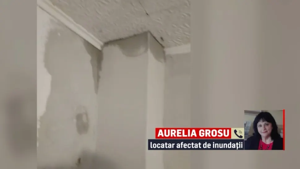 Dezastru într-un bloc reabilitat cu fonduri UE. Oamenilor le plouă în apartamente
