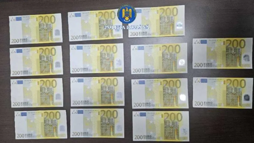 Cuplu din Brăila, reținut după ce ar fi pus în circulație 4.000 de euro falși. Telefoane de ultimă generație cumpărate cu bani contrafăcuți