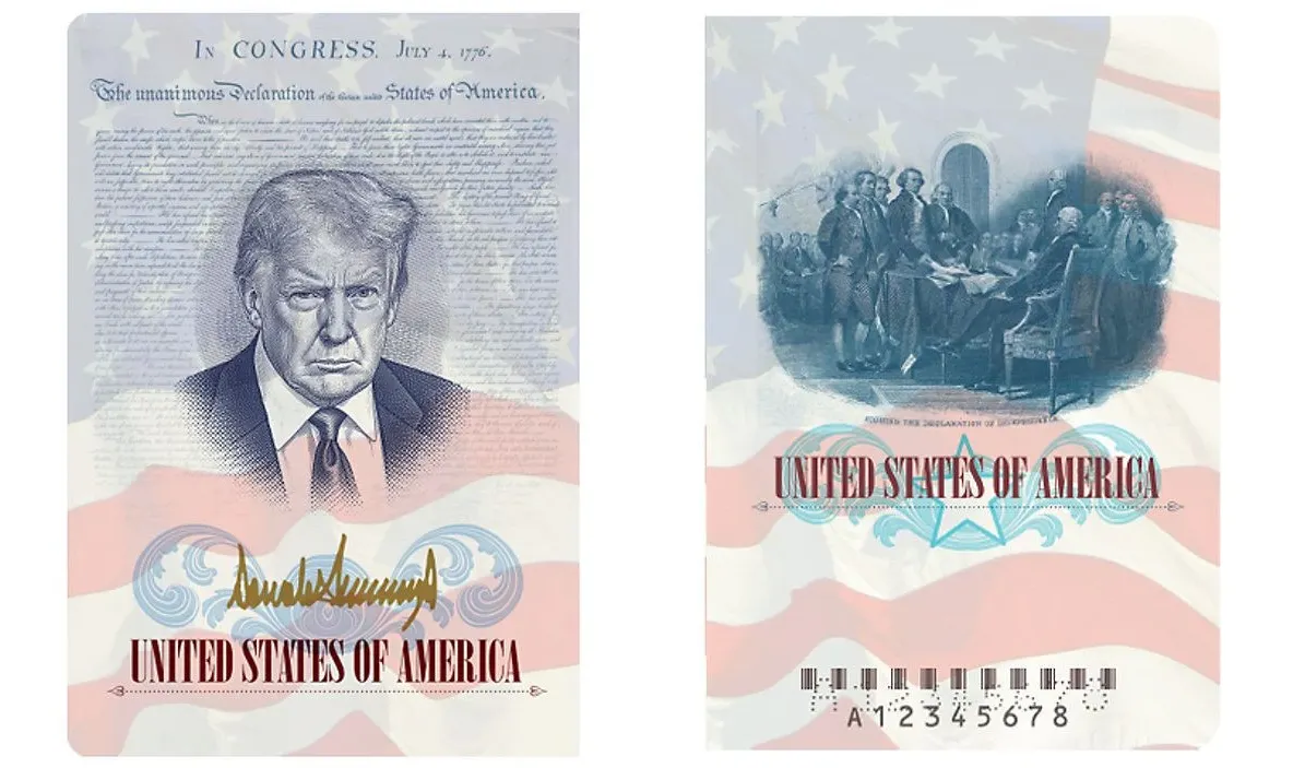 Departamentul de Stat va emite un număr limitat de documente cu imaginea lui Donald Trump