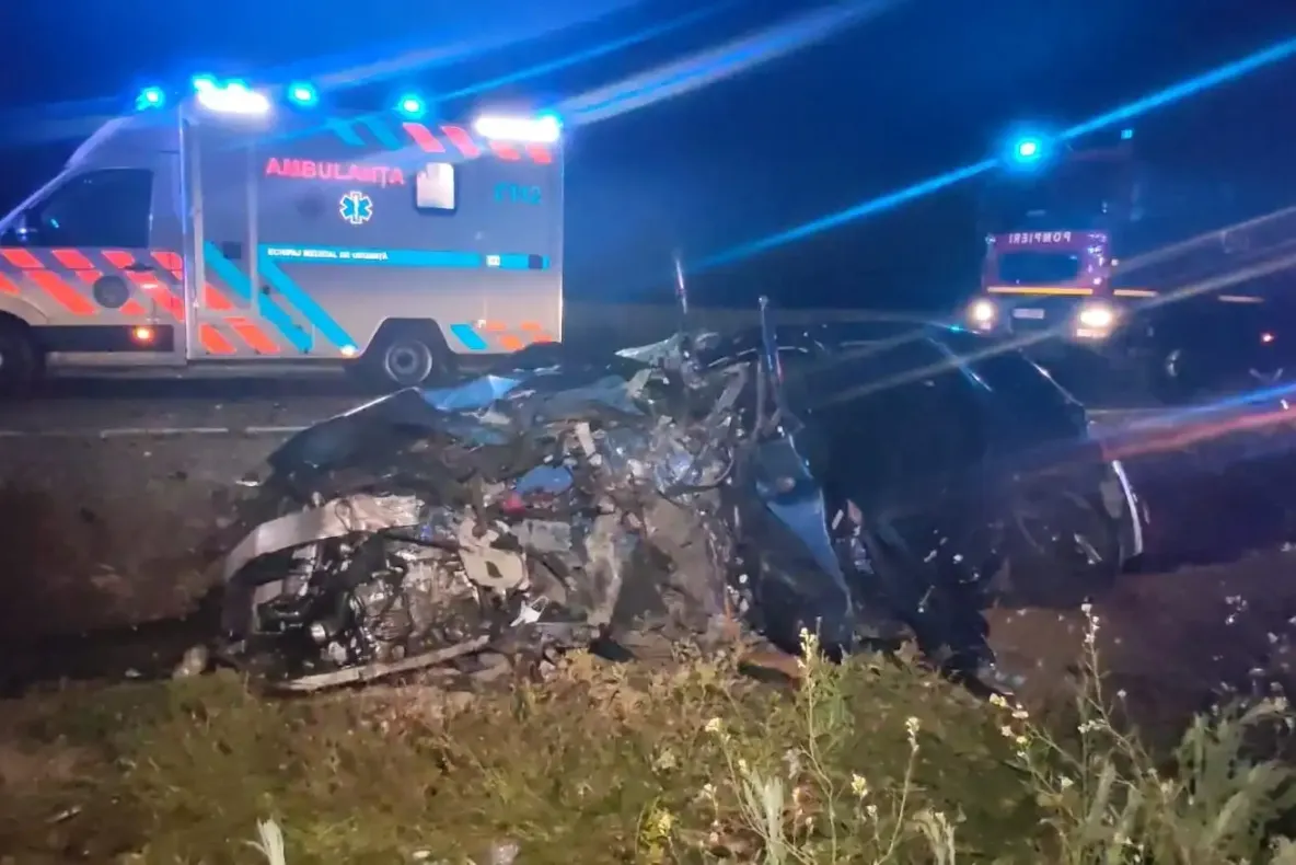 Accident mortal pe DN 52, în Teleorman: un șofer a murit, iar o fetiță de 5 ani și o femeie au fost rănite grav