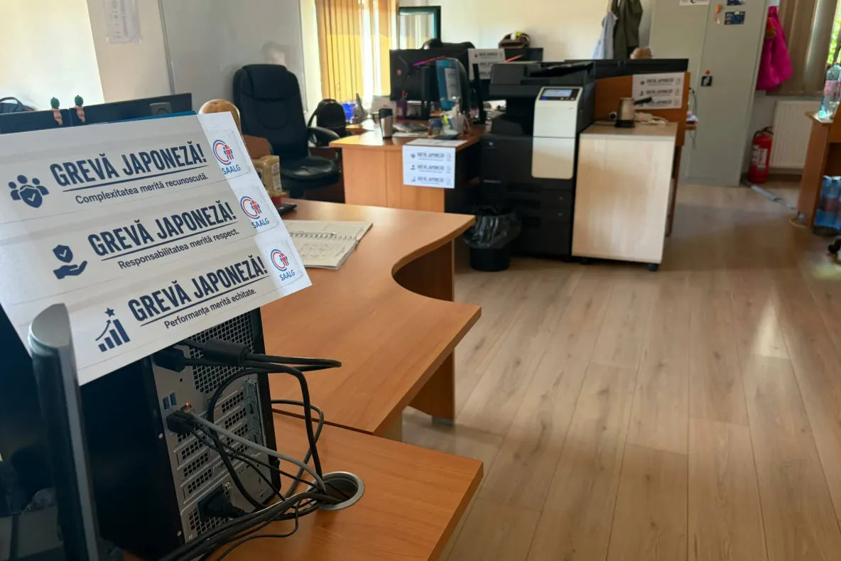 Angajații Guvernului, în grevă japoneză după scandalul declarațiilor Oanei Gheorghiu GALERIE FOTO