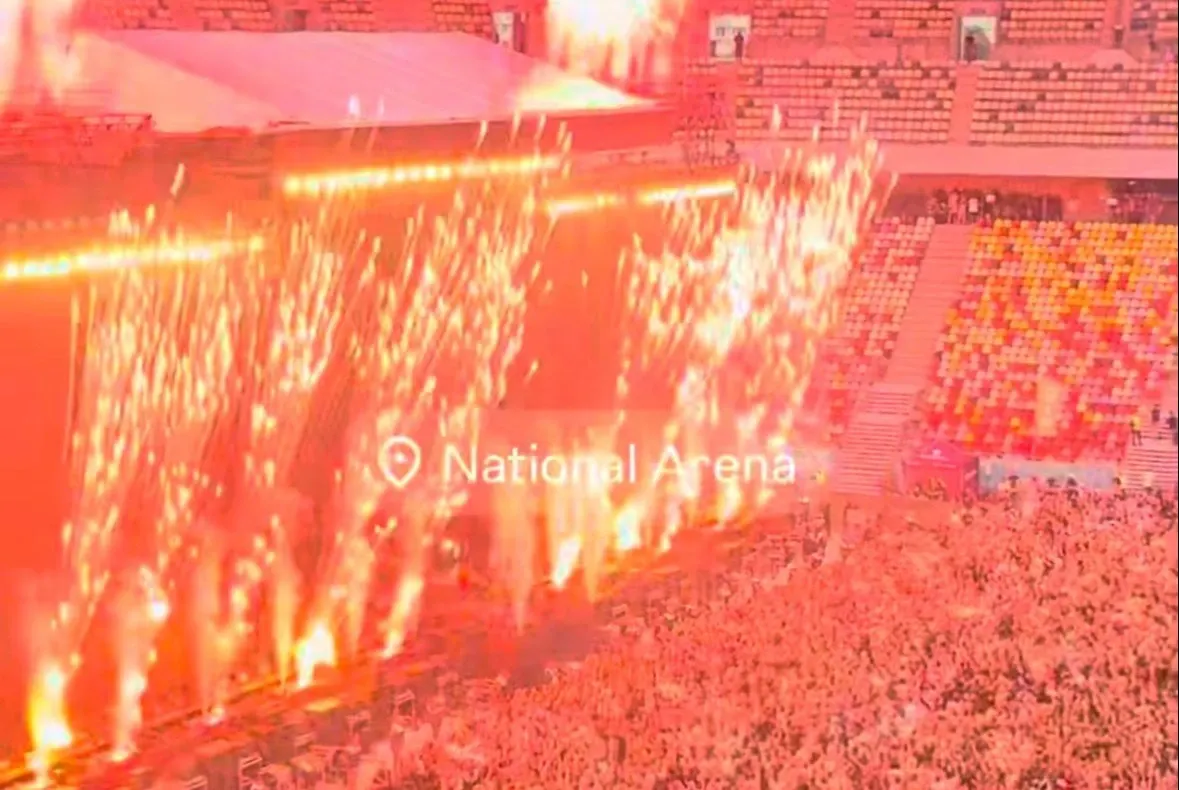 Incendiu pe Arena Națională în timpul concertului lui Max Korzh. Pompierii au intervenit imediat