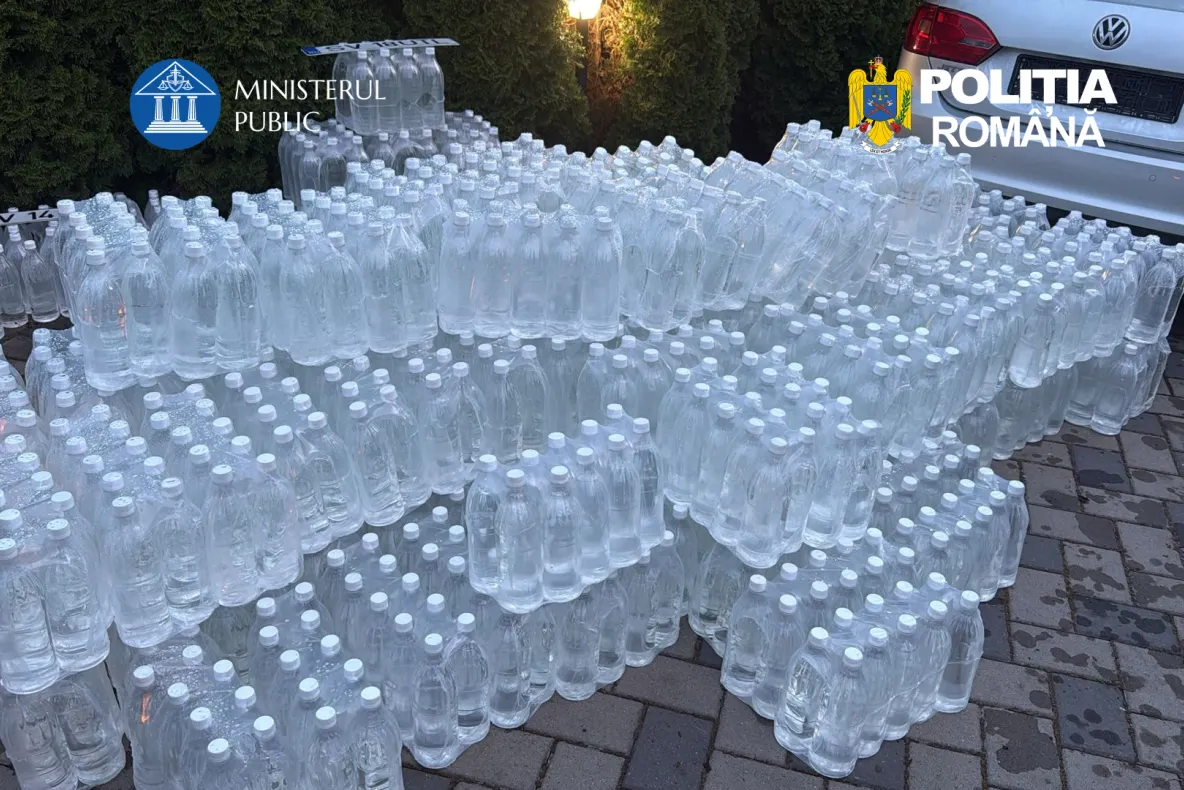 Alcool de aproape 900.000 de lei, confiscat la Rădăuți în urma unor percheziții - FOTO