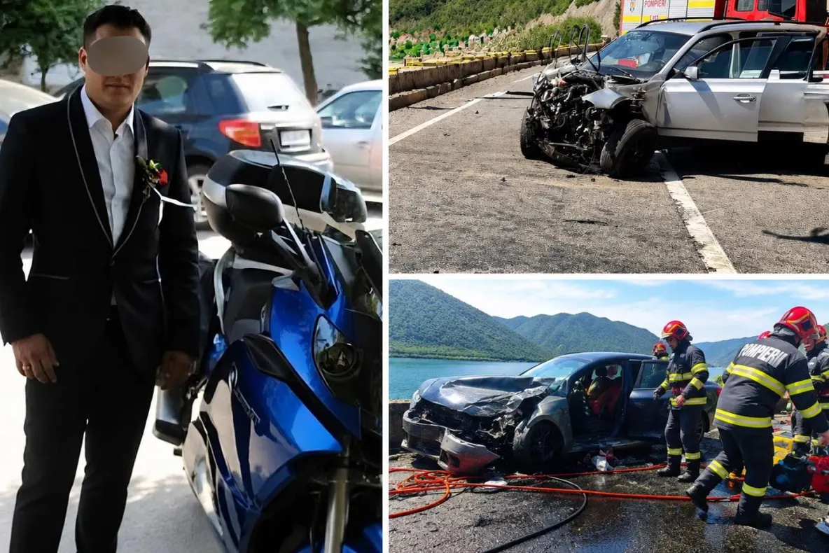 Detalii șocante: un polițist de 37 de ani, mort într-un grav accident pe DN6, în Mehedinți. Un pompier a fost implicat în carambol | FOTO & VIDEO
