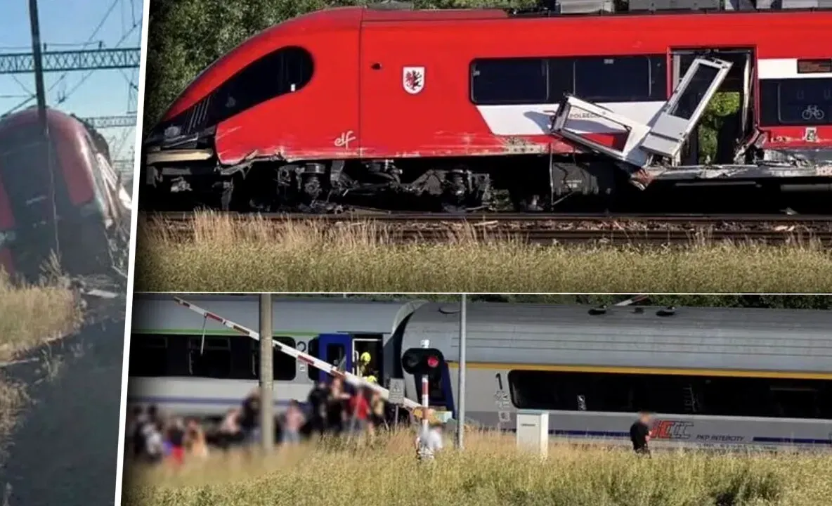 Accident feroviar grav în Polonia. Două trenuri de pasageri s-au ciocnit, iar zeci de salvatori au intervenit de urgență