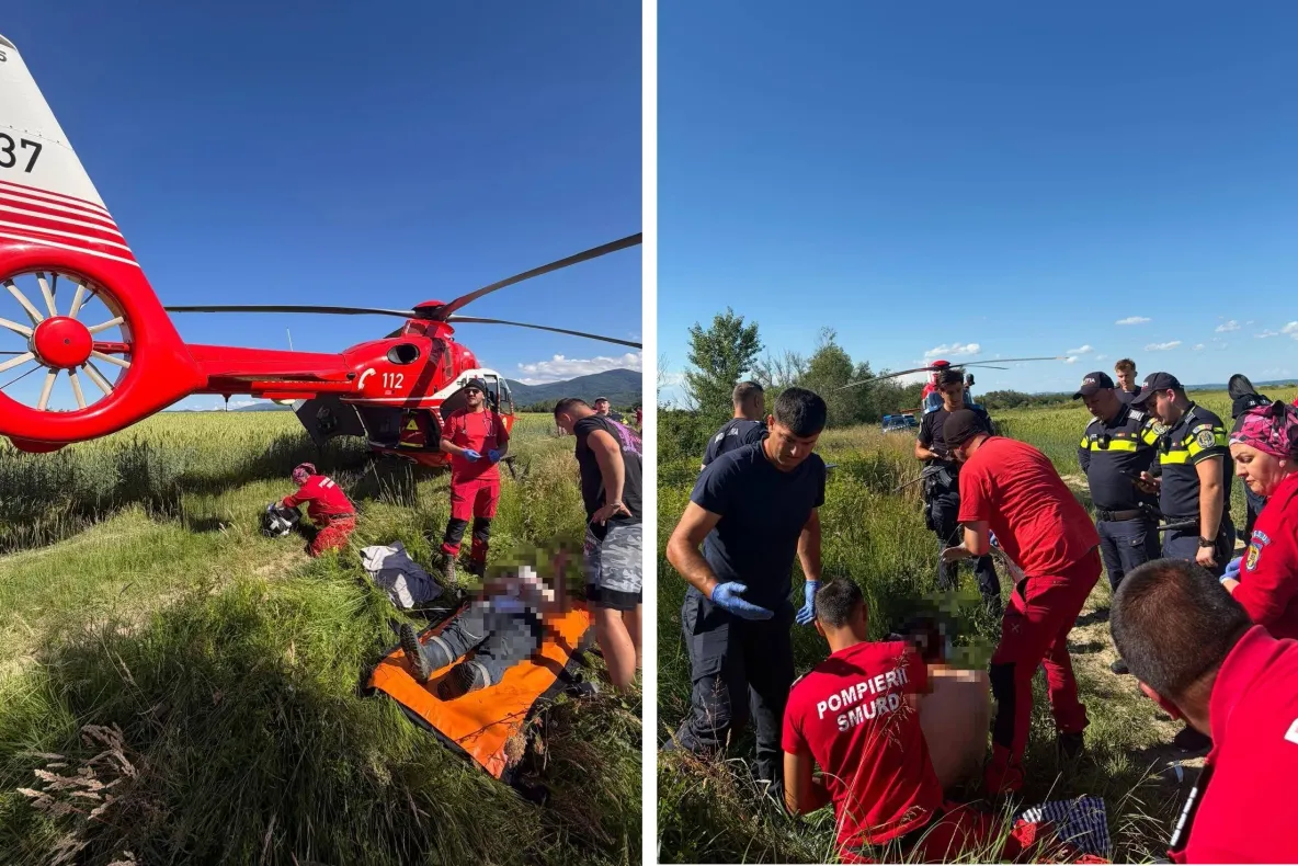 Zi neagră pe munte. O turistă străină, atacată de urși în Argeș, un bărbat, atacat în Brașov. Un elicopter SMURD a fost trimis de urgență