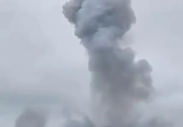Explozia dronei din Portul Constanța, surprinsă în timpul unei transmisiuni în DIRECT: imagini șocante - VIDEO 