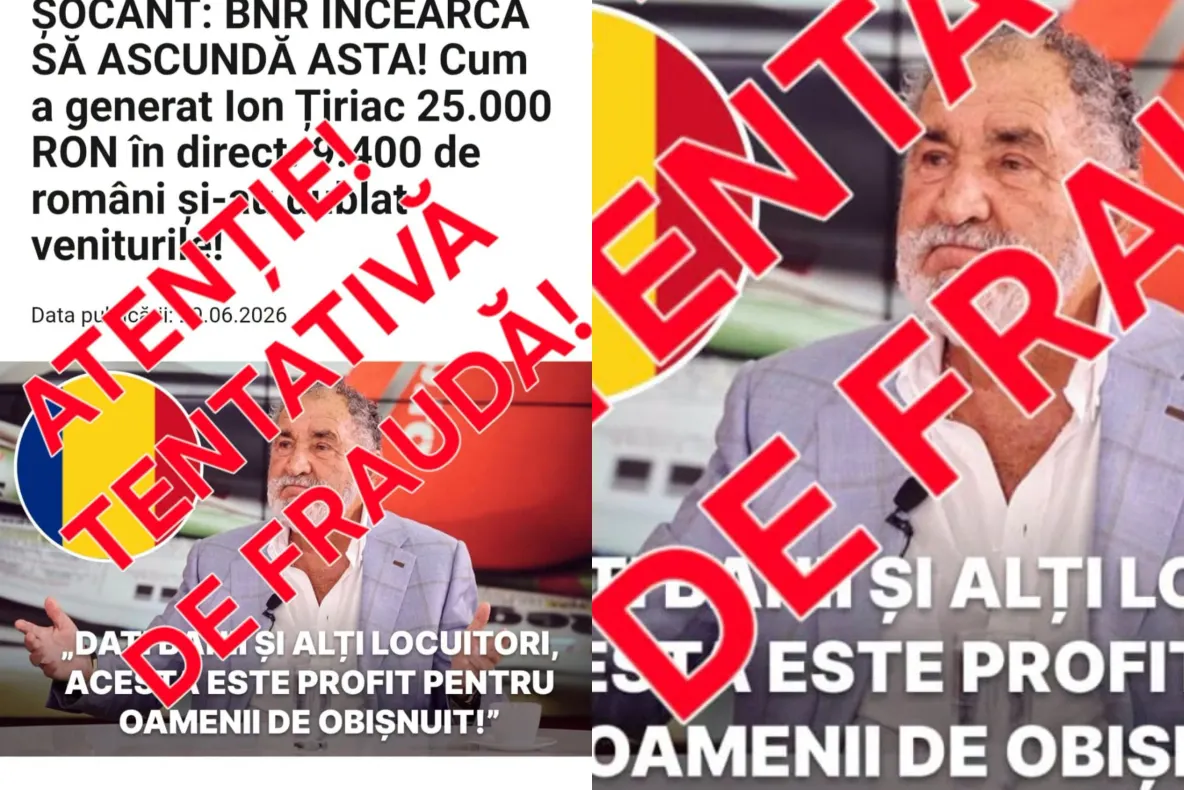 Avertisment MAI: Nouă tentativă de fraudă online! Escrocii folosesc imaginea lui Ion Țiriac și clonează site-uri de știri