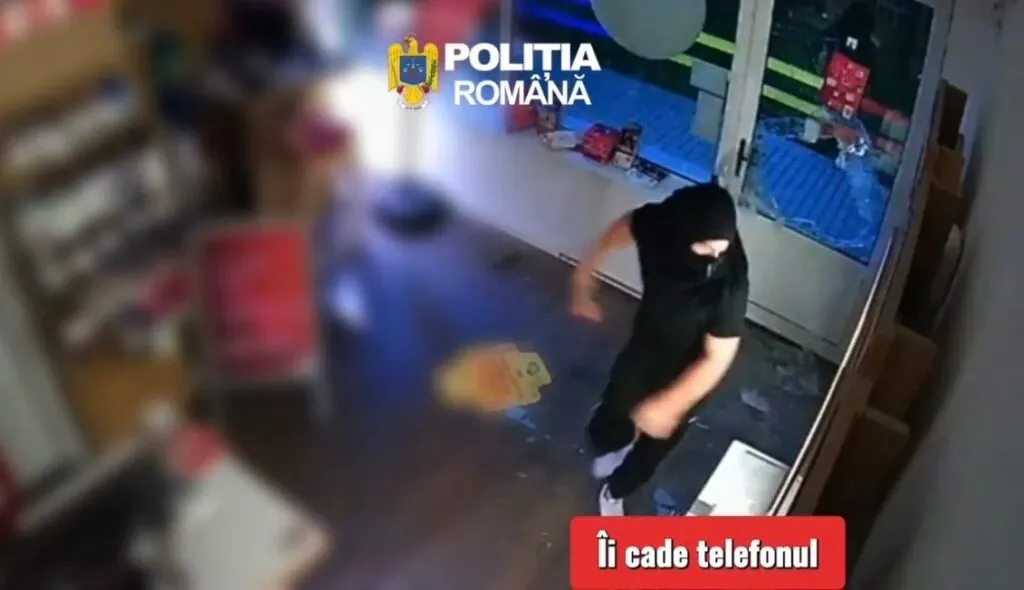 Hoț din Făgăraș, prins după ce și-a uitat telefonul în magazinul spart. În husă avea chiar și buletinul