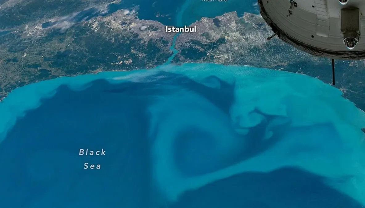 Marea Neagră s-a colorat în turcoaz. NASA explică fenomenul spectaculos surprins din spațiu