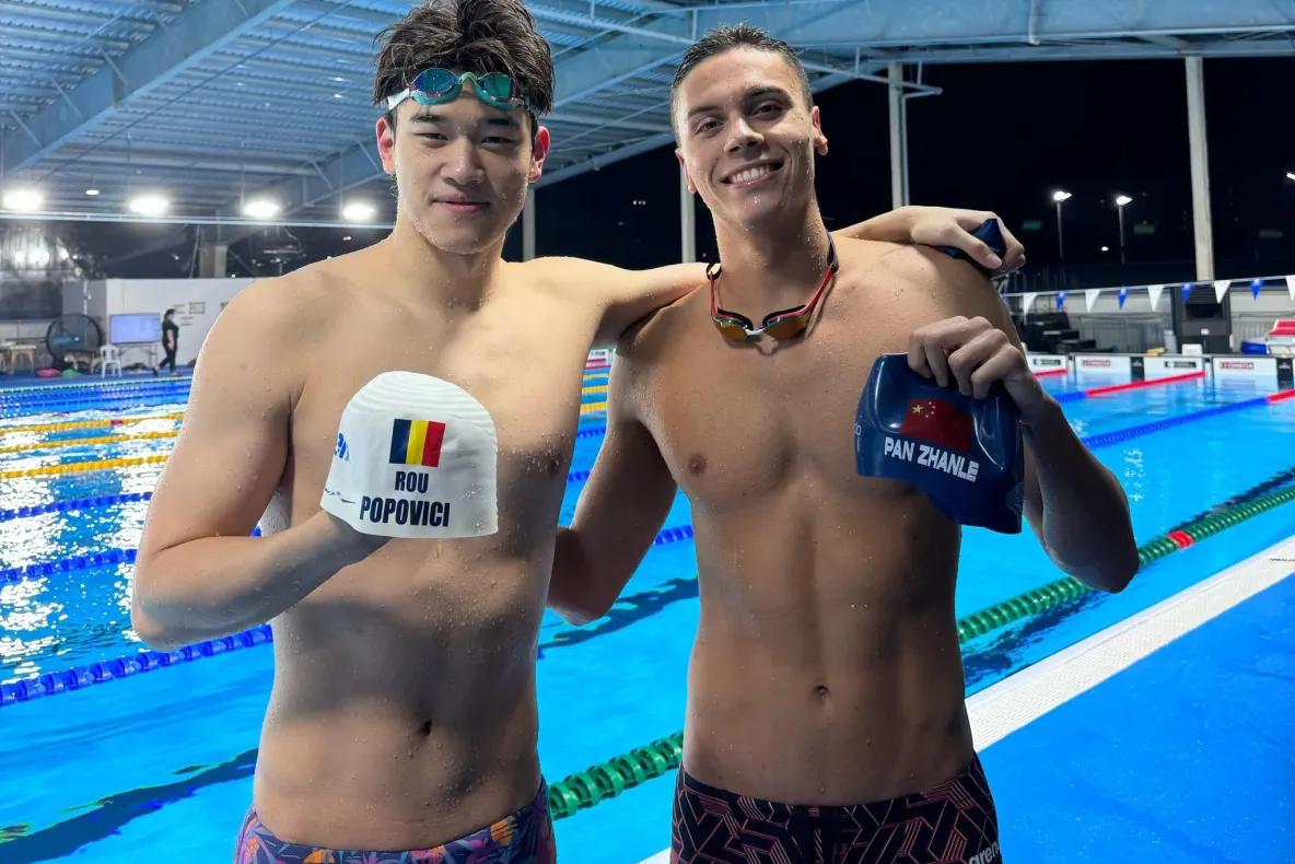 Pan Zhanle, unul dintre cei mai mari rivali ai lui David Popovici vine în România să se antreneze cu campionul nostru