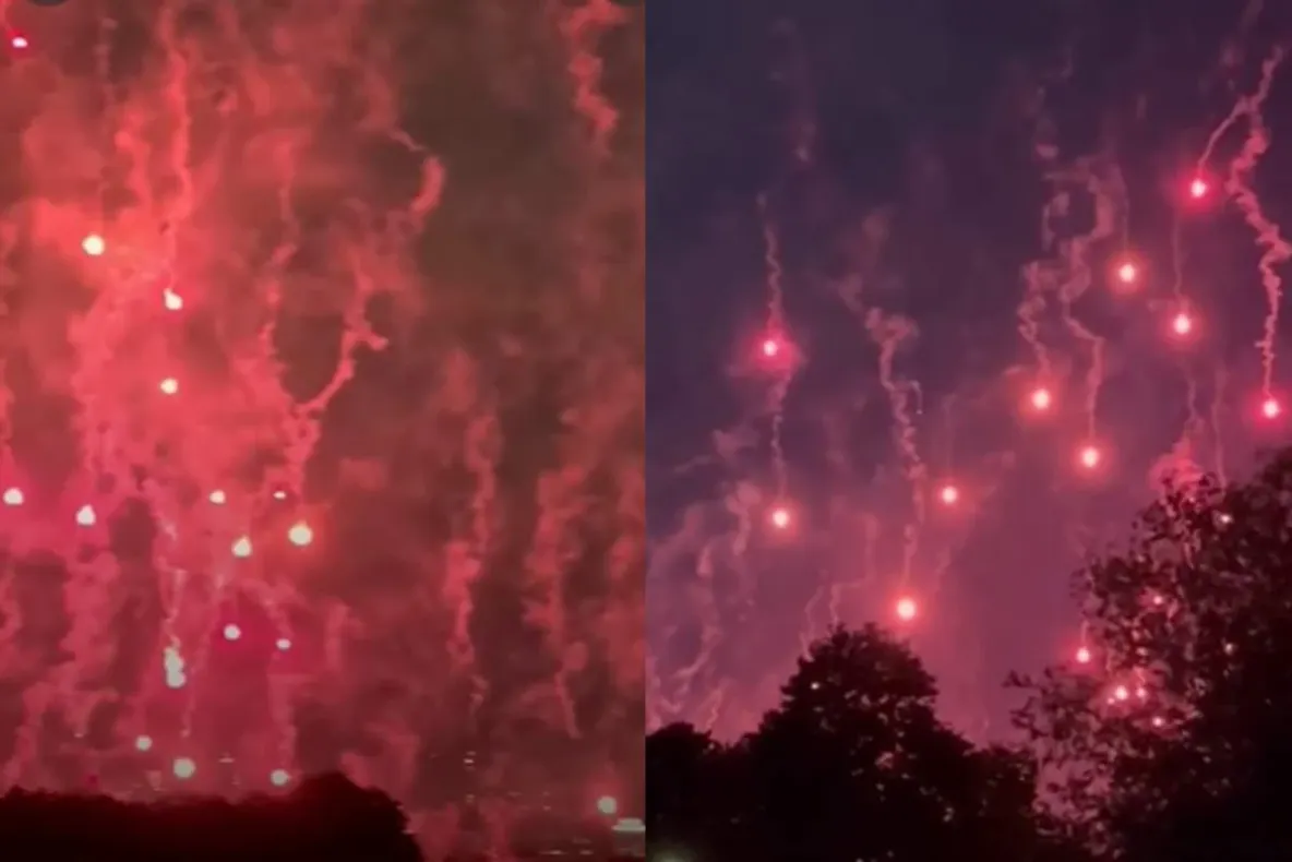Panică după o ploaie de obiecte luminoase. Incendii și pagube materiale provocate de rachete de semnalizare căzute din cer